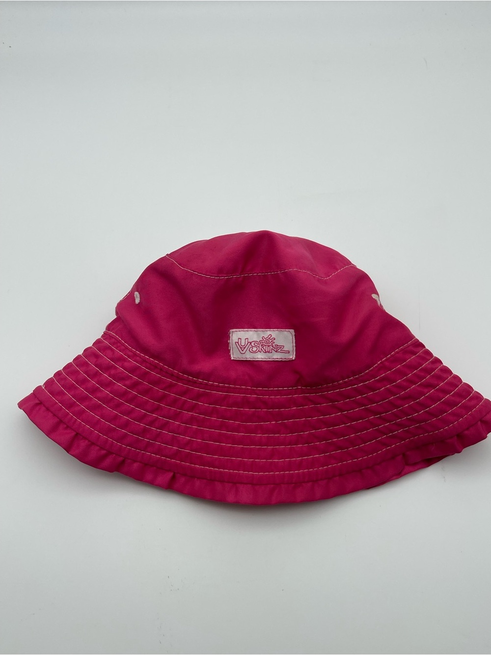 UV Skinz Reversible Pink Ruffle Bucket Hat Girls Kids Sun Hat